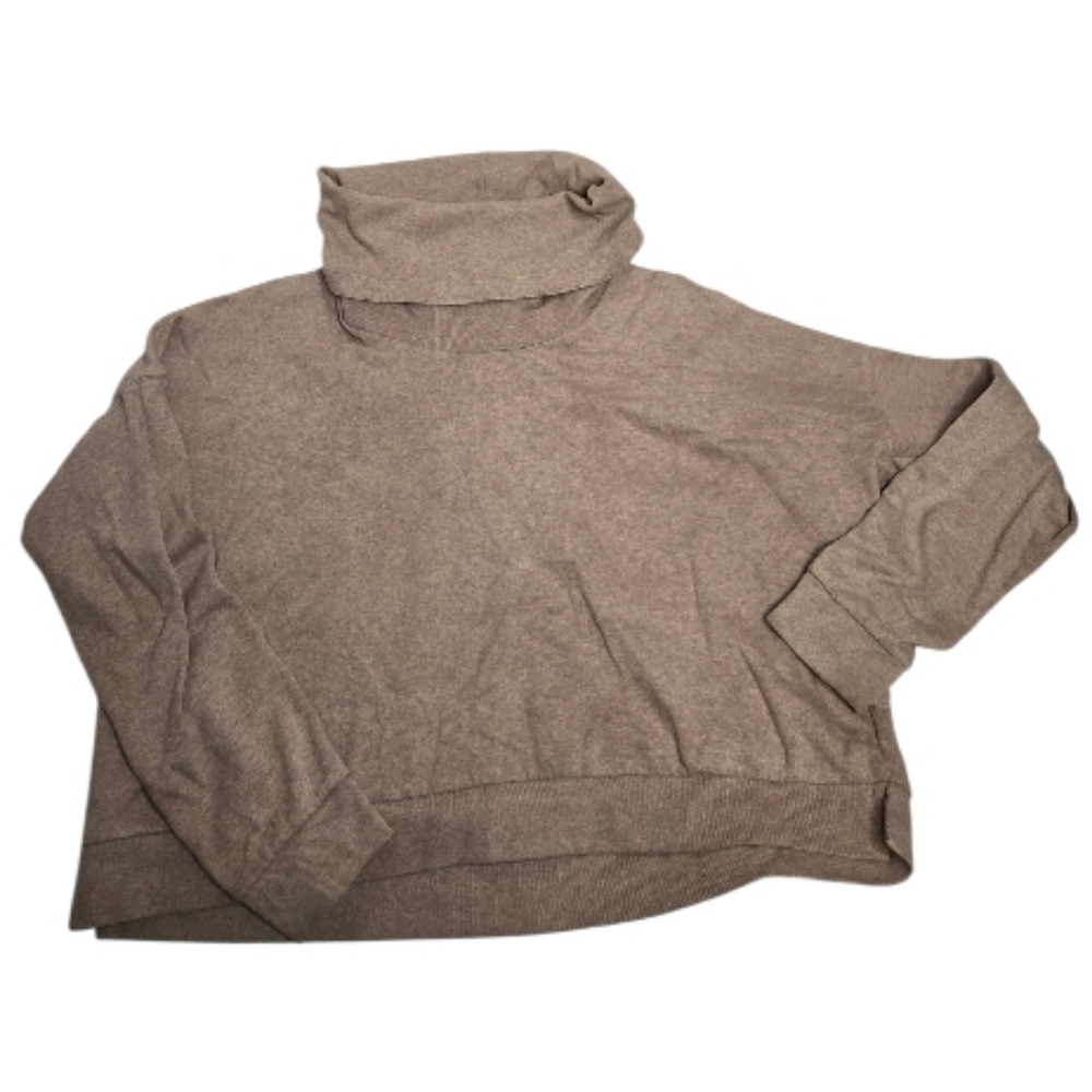 ALL SAINTS tan cowl neck boxy sweatshirt‎ sweater M